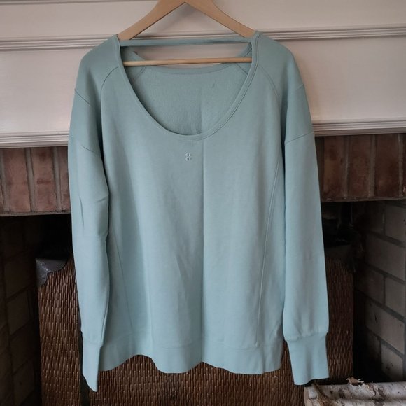 NEW Sweaty Betty SM/Med After Class Sport Oversize Sweatshirt Algarve Green - Picture 8 of 9